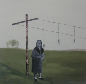 Andrew Munoz Hymnologist 2013 Oil on board 32x33cms